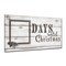 Crafted Creations 16" White and Gray "Days until Christmas" Dry-Erase Advent Calendar